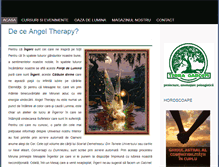 Tablet Screenshot of angeltherapy.ro